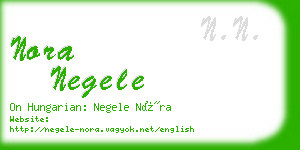 nora negele business card